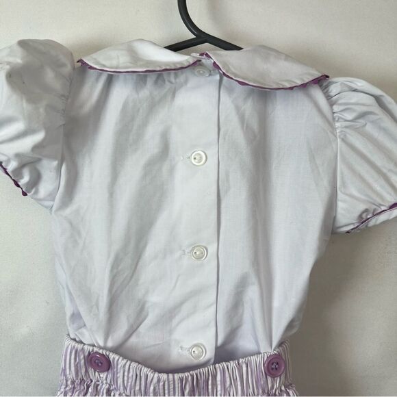 Posh Pickle Purple and White 2 piece searsucker Purple and white bubble set EUC. - Picture 6 of 9